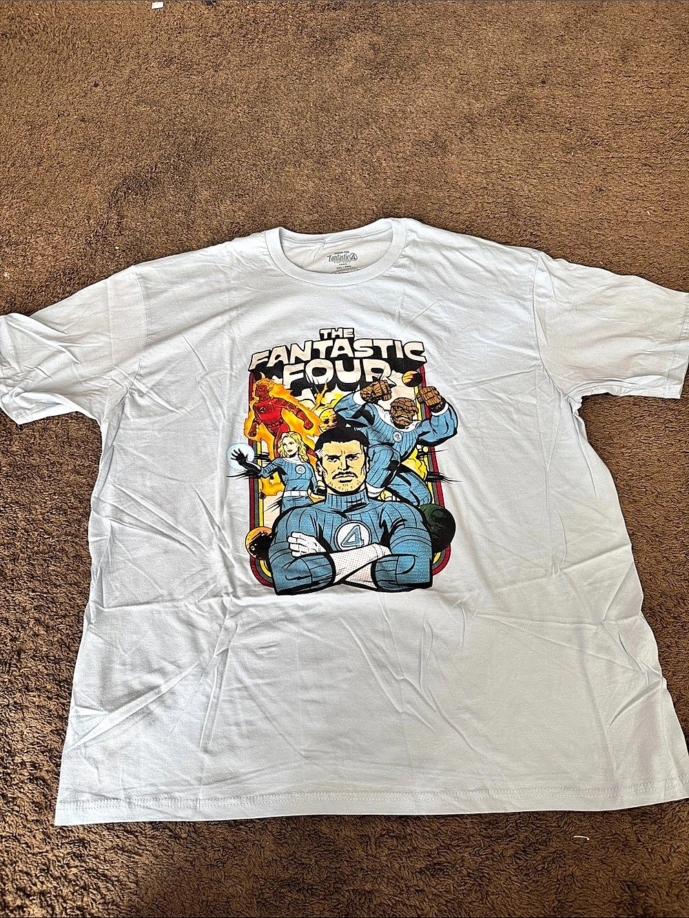 Marvel Fantastic Four Graphic Tee White Size XXL